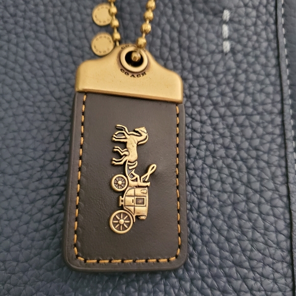 NWTs Beautiful Coach 1941 Denim Blue Rogue 25 - C1764 Colblk - 3 way Cbody/Shld - Picture 9 of 12